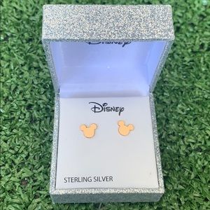 Rose Gold Disney Mickey Stud Earrings